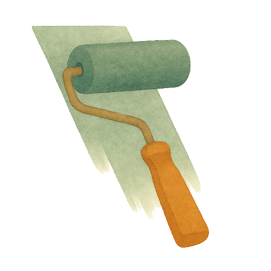 ペイントローラーのイラスト