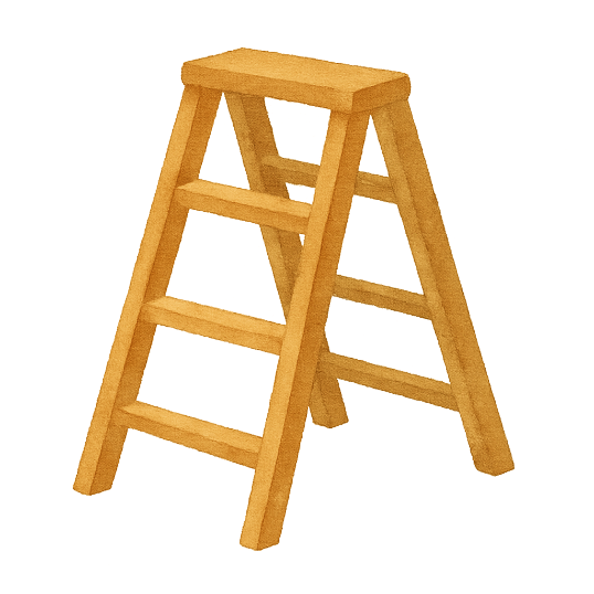 脚立のイラスト